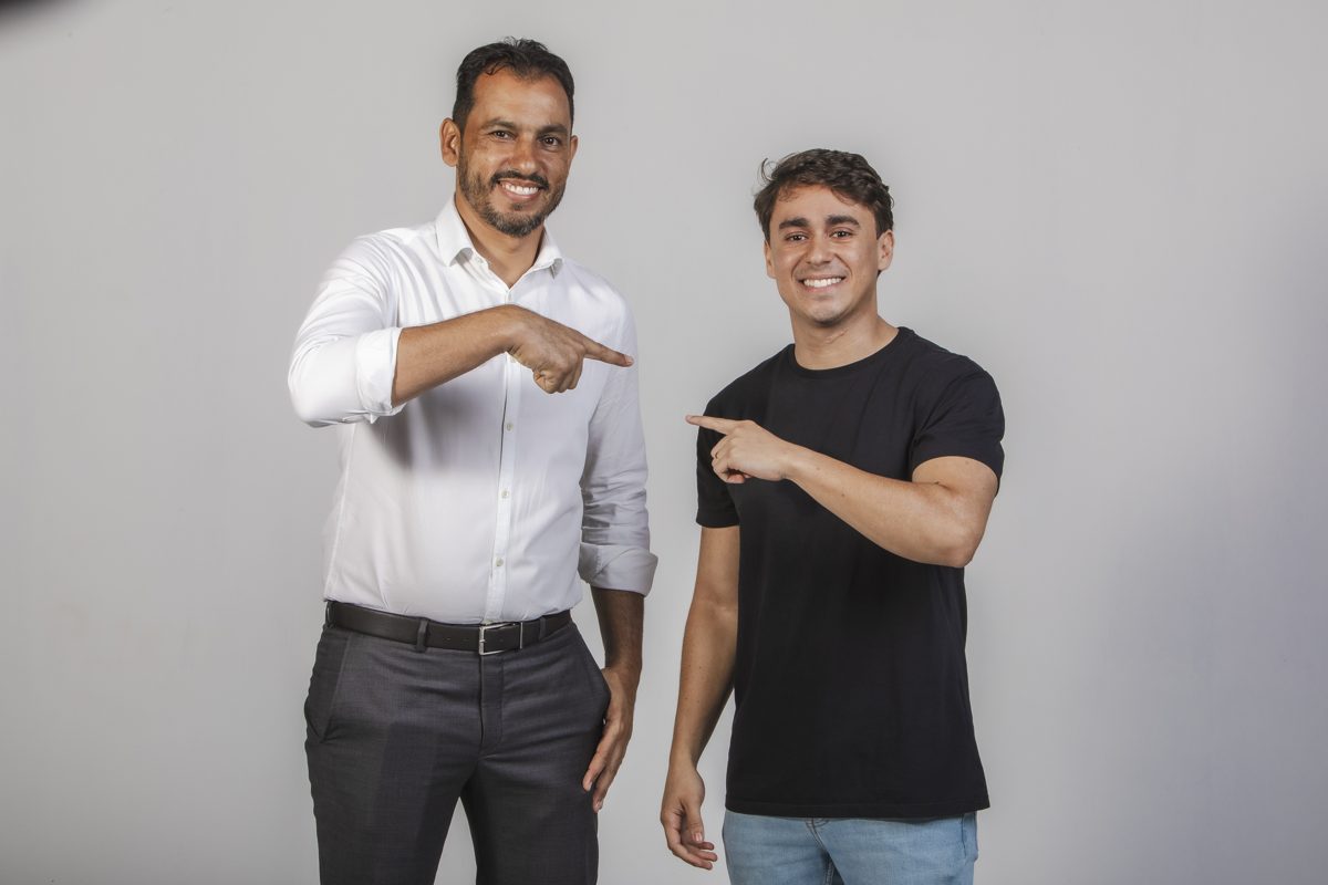 Ivson Gomes ao lado do deputado federal Nikolas Ferreira